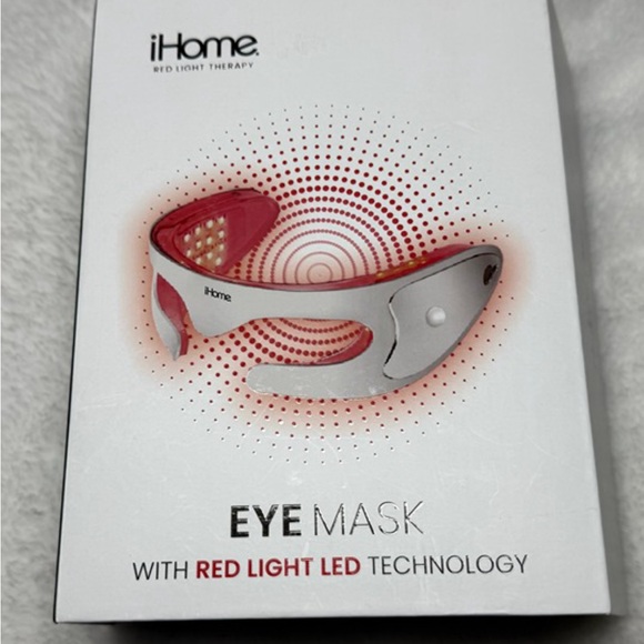 iHome White and Pink Red Light Eye Mask